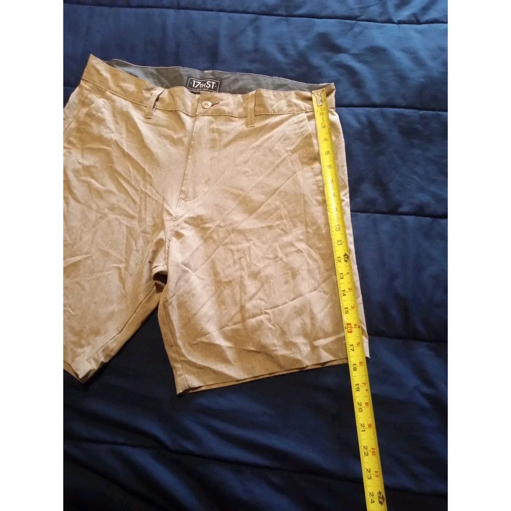 17th‎ Street Surf Shop Board Shorts Beach Swimshorts Tan Mens Size 34